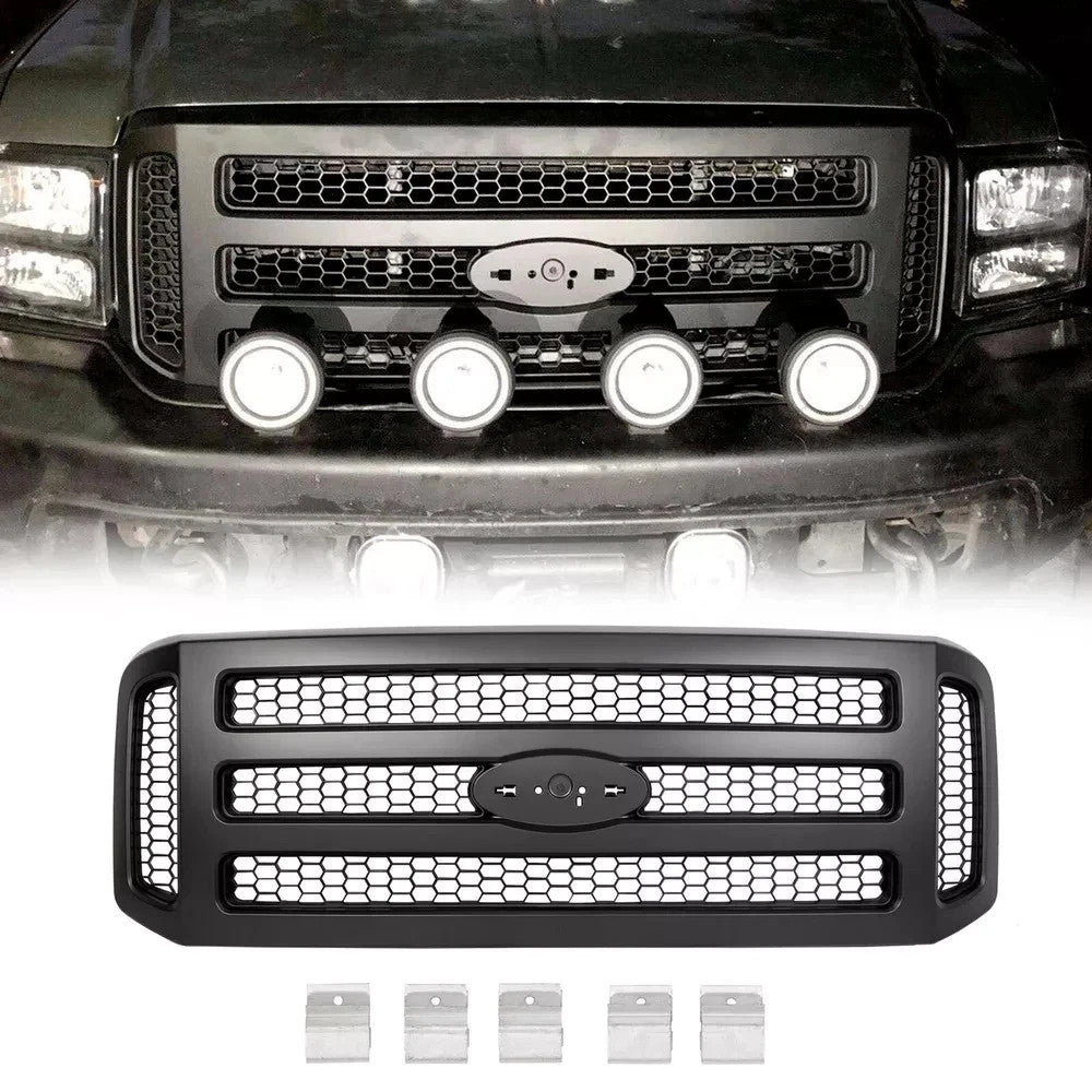 Front Grille Assembly For 2005-2007 Ford F-250 Super Duty F-350 F-450 FO1200457