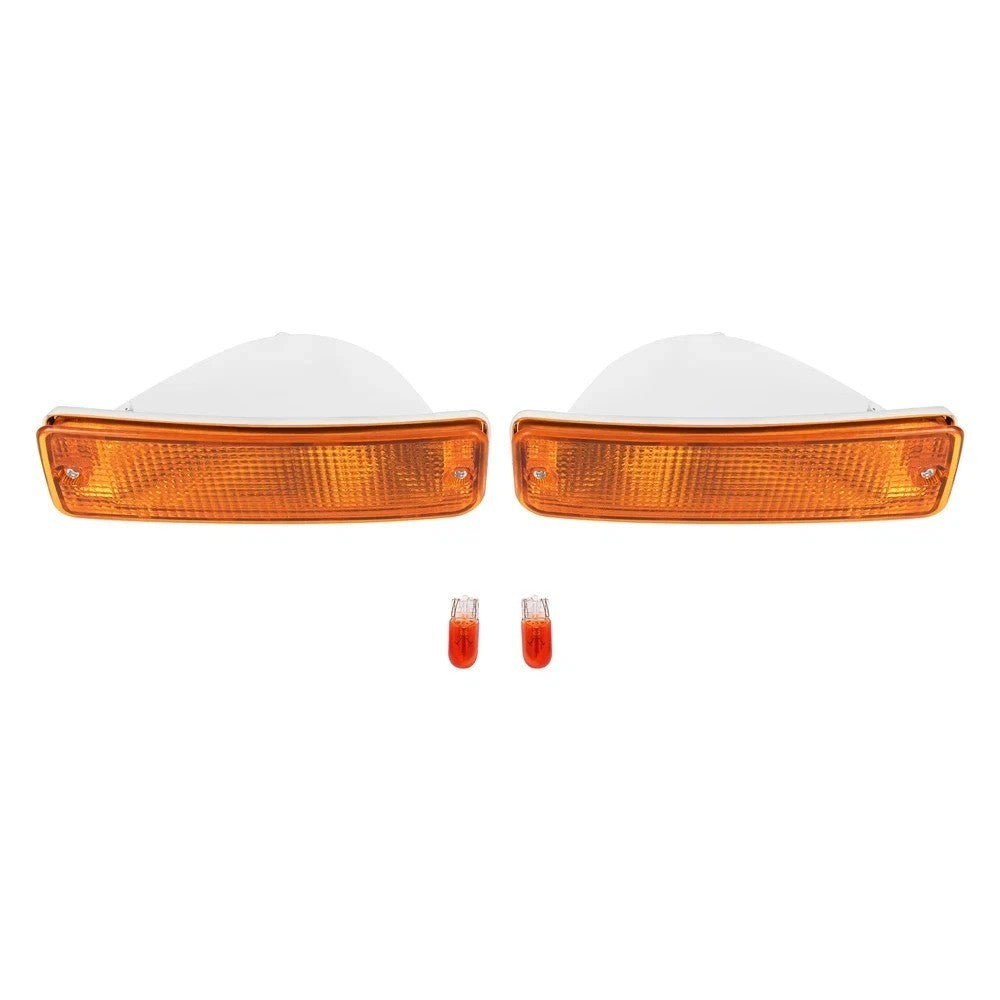 1Pair Turn Signal Light Yellow Lens For Toyota Pick-Up Truck 2WD 1989-1995 LH&RH