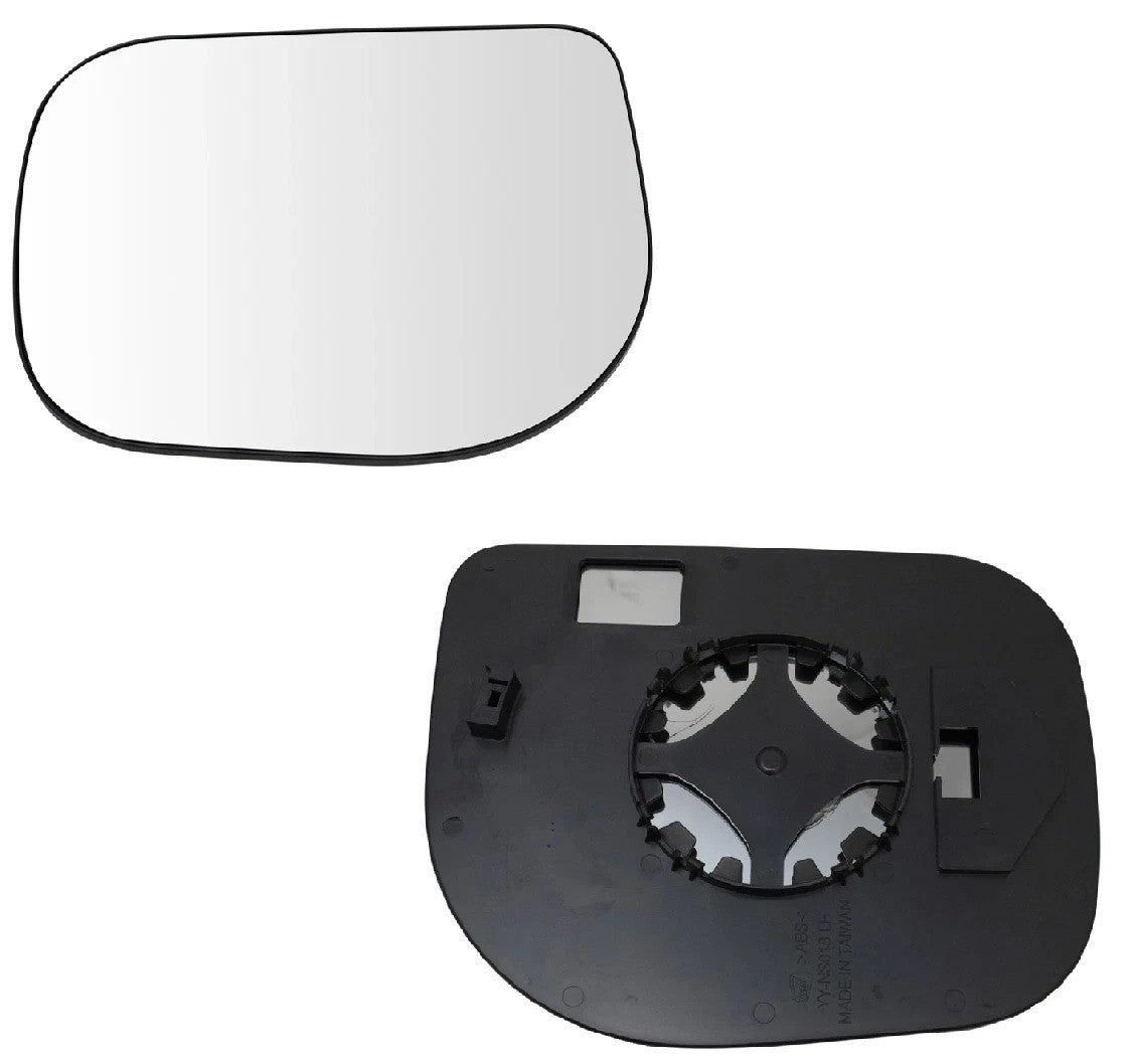 Exterior Mirror Glass w/ Backing Plate LH Driver Side for Nissan Titan