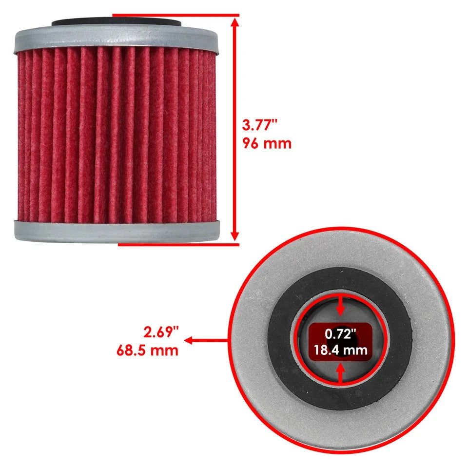 3 Pack Oil Filter for Husqvarna Te410E Te250 Te510 Centennial Te450 1998-2007