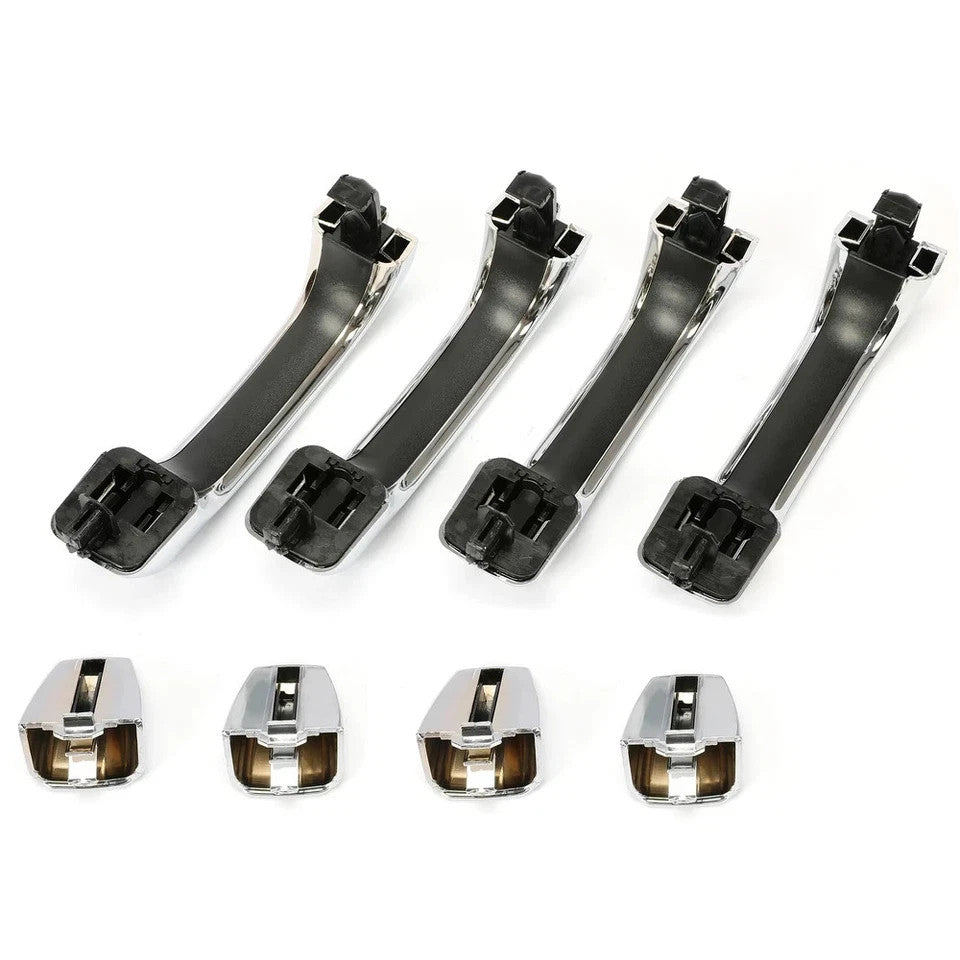 For Hummer H3 H3T 2006-10 07 08 09 Chrome Exterior Outside Door Handle Set of 4