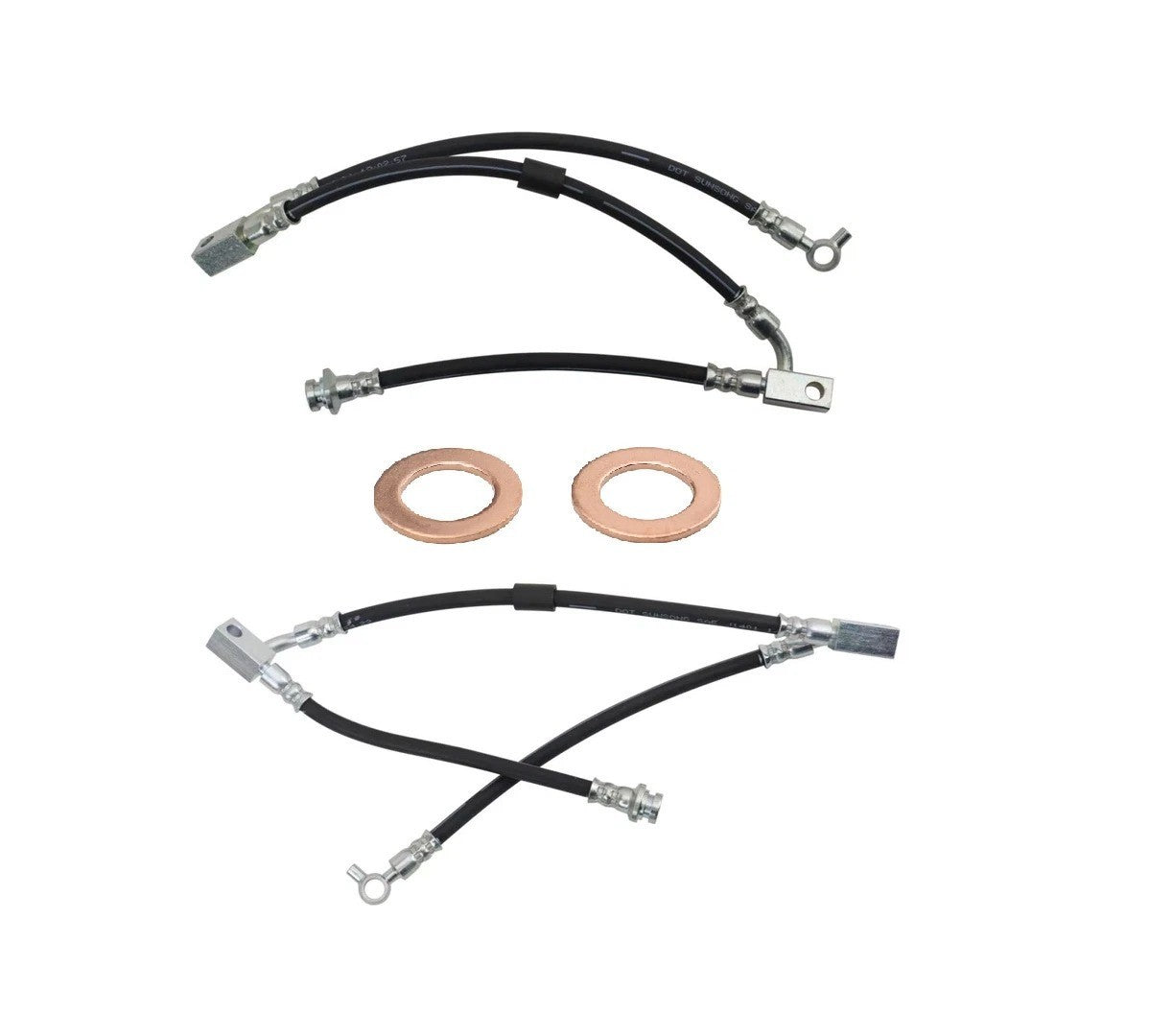 Brake Hose Set Fits 2003-2007 INFINITI G35 2003-2009 Nissan 350Z