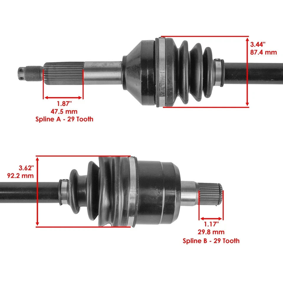 Caltric Rear CV Axle For Kawasaki Teryx KRF800 2017-2023 Left Or Right