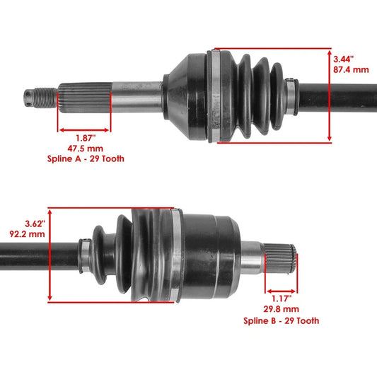 Caltric Rear CV Axle For Kawasaki Teryx KRF800 2017-2023 Left Or Right