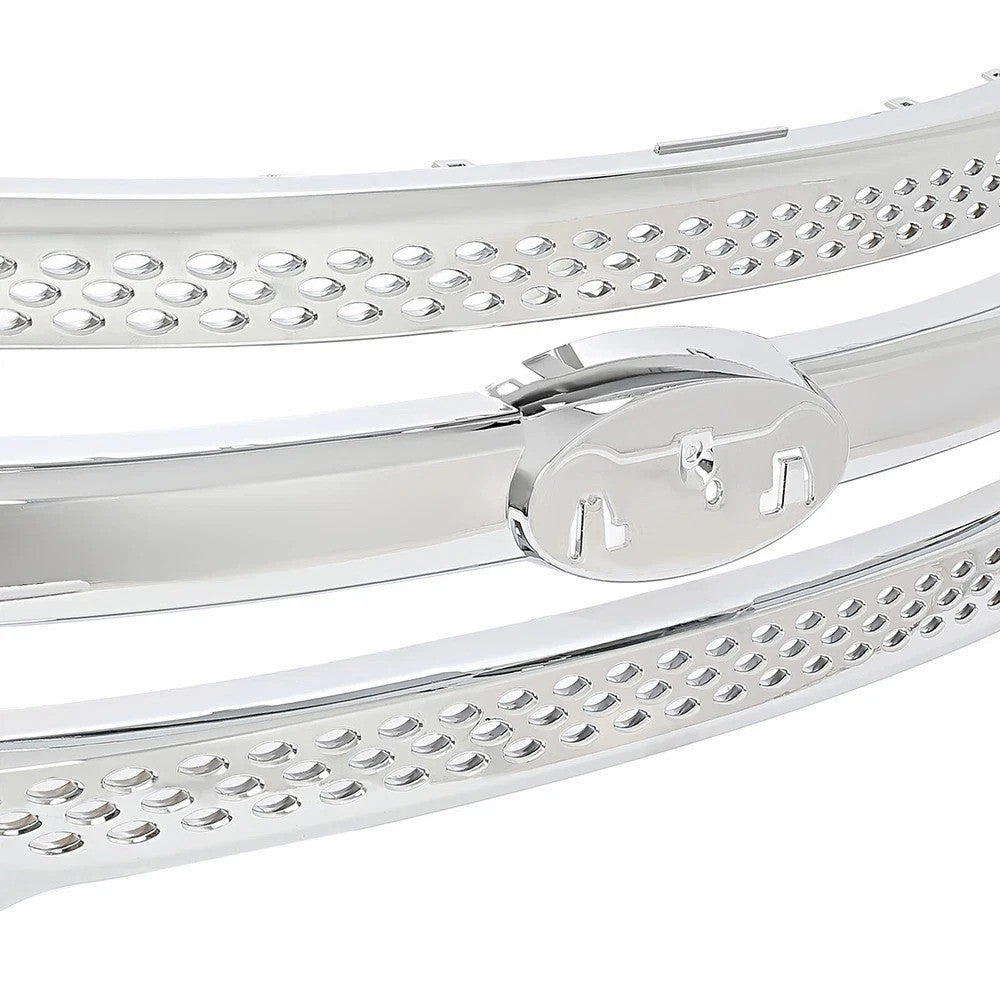 HECASA For Explorer 2011-2015 Front Bumper Upper Chrome Grille Grill Assembly