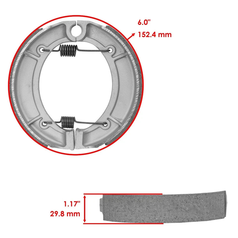 for Yamaha Grizzly 600 YFM600 1998 1999 2000 2001 Front Rear Brake Pads Shoes