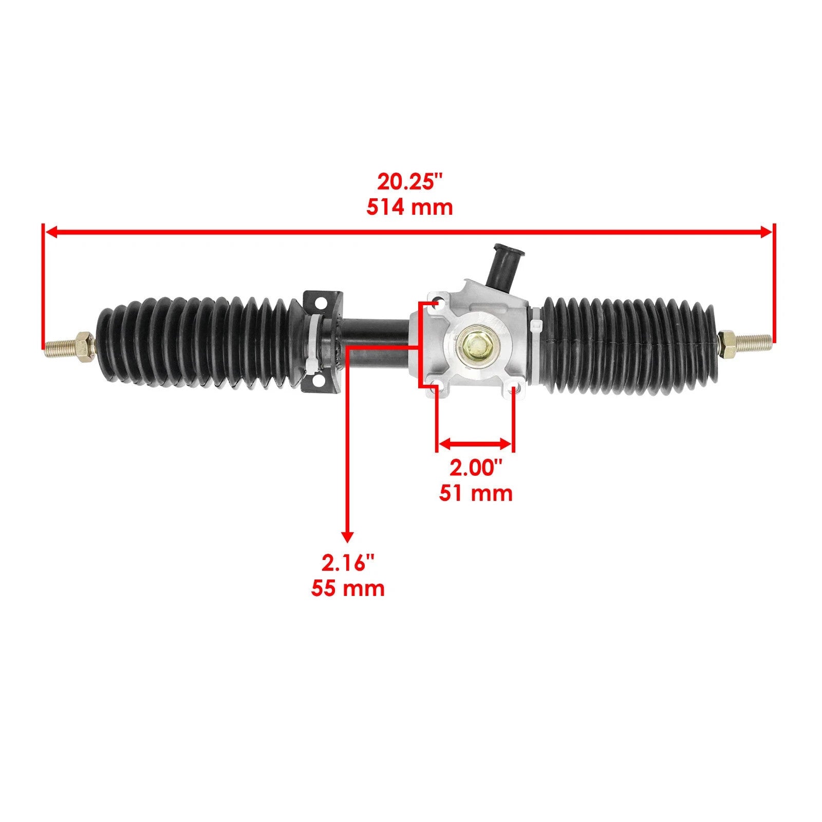 Steering Rack And Pinion W/Tie Rod Ends for Polaris RZR S 800 EFI 2009-2014
