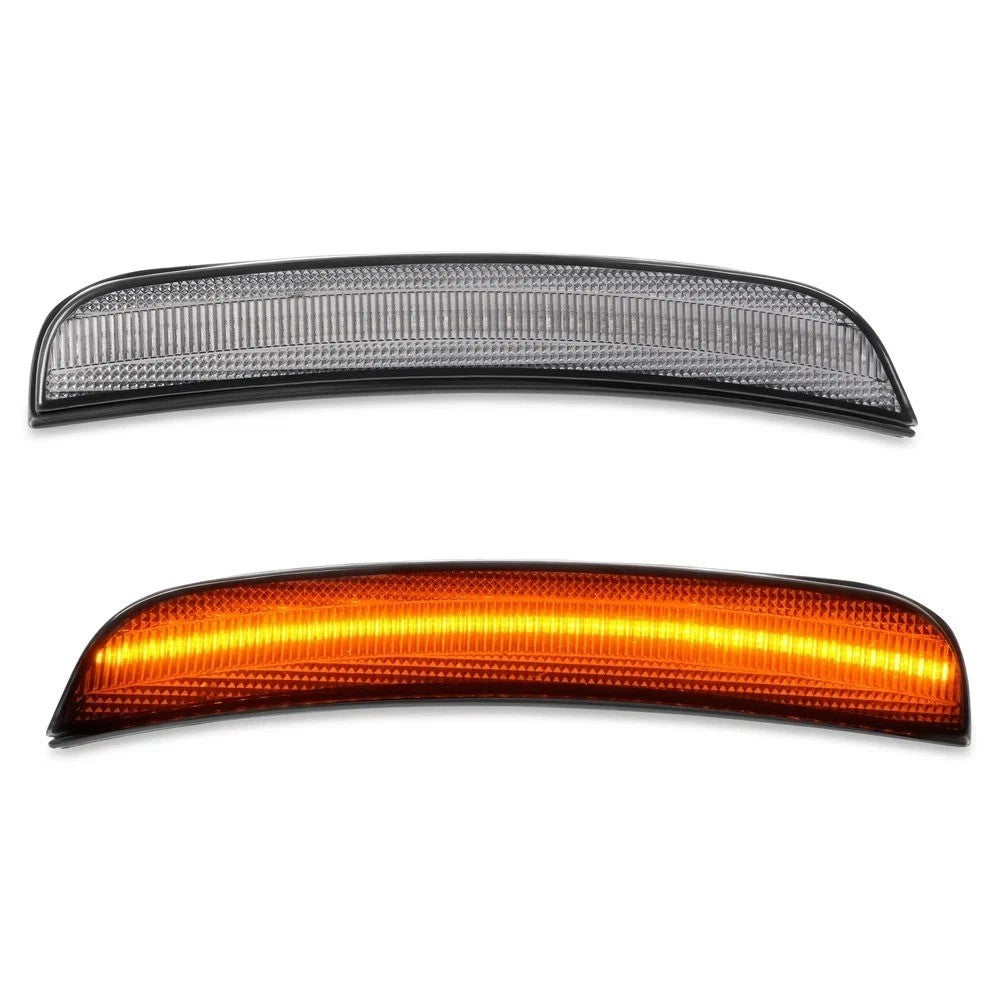 For Chrysler 300 2015-2023 Smoked Lens Front LED Side Marker Lights Left & Right