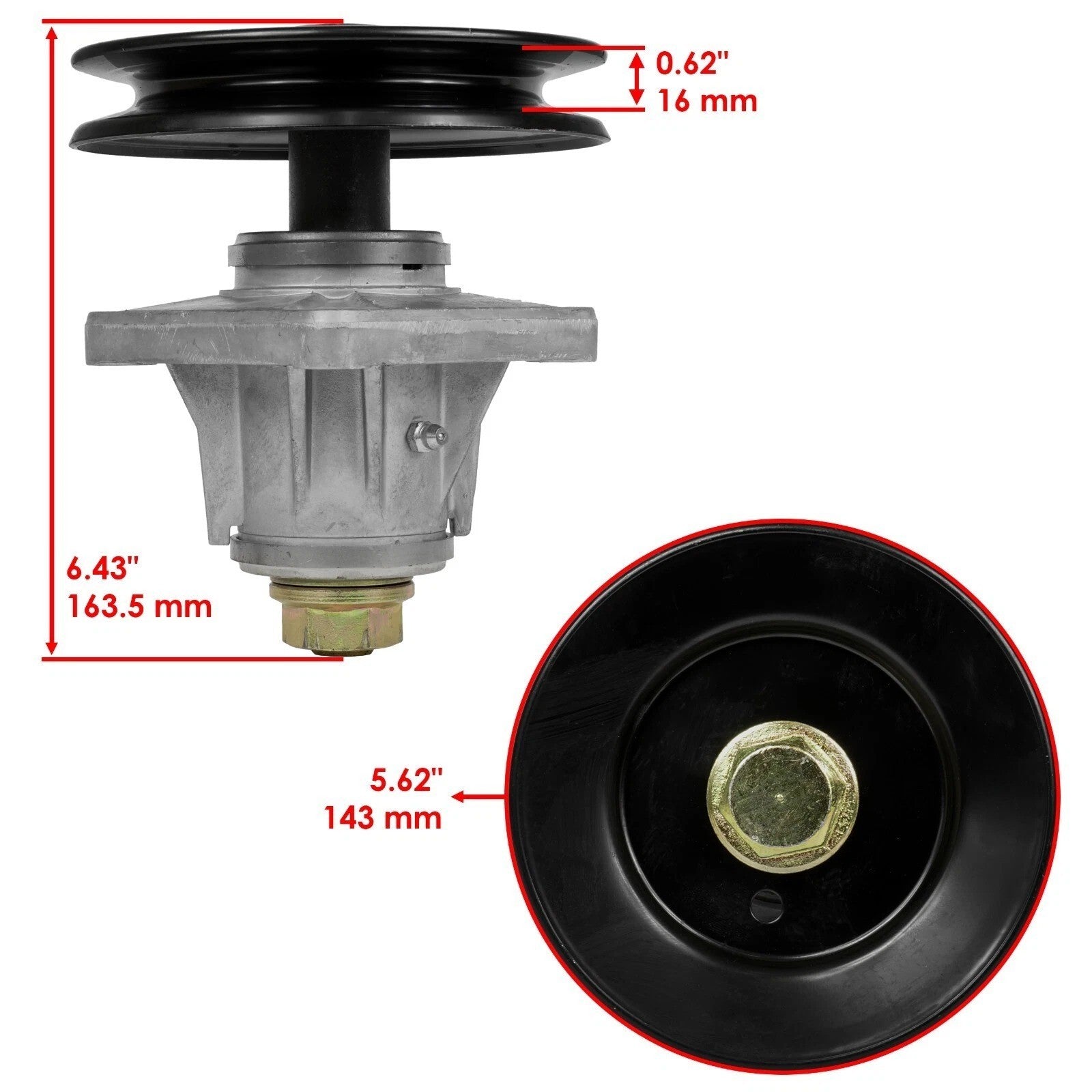 3 Spindle Assembly 46" Deck For MTD Cub Cadet LT1022 LT1045 LT1046 / 91804123B