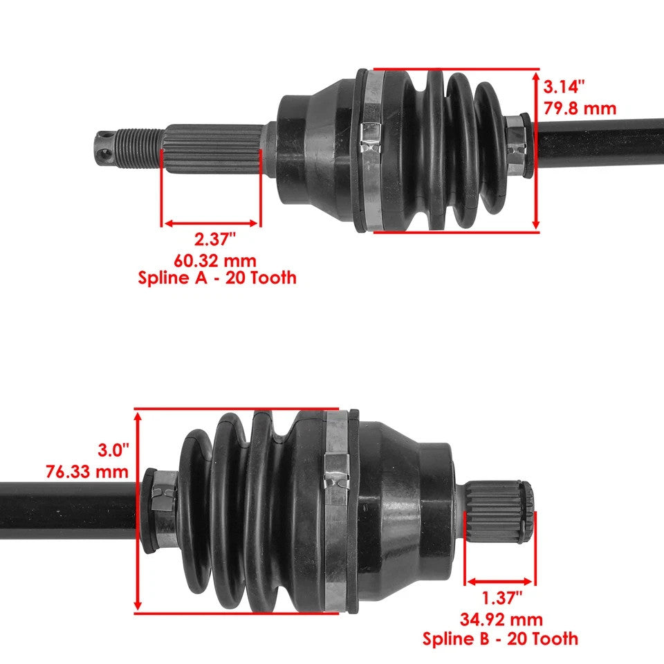 for Polaris 1332340 Front Right or Left Complete CV Joint Axle
