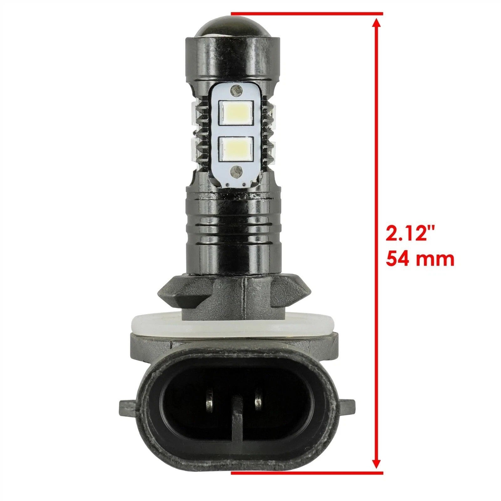 2 Headlight LED Bulbs fits Polaris RZR S 800 2009 2010 / RZR 800 EFI 2008 - 2010
