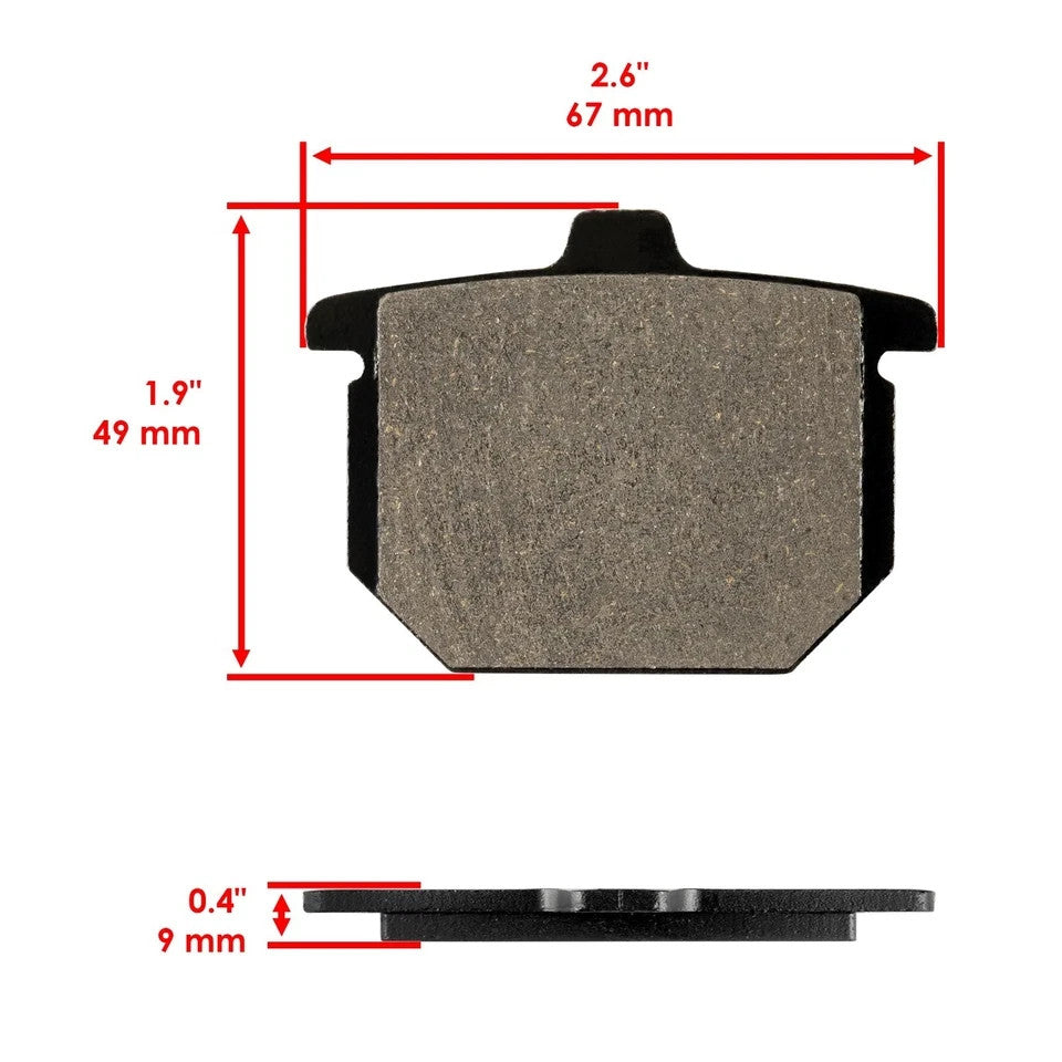 Brake Pads for Honda GL1100 Goldwing Aspencade 1980 1981 Front Rear Pads