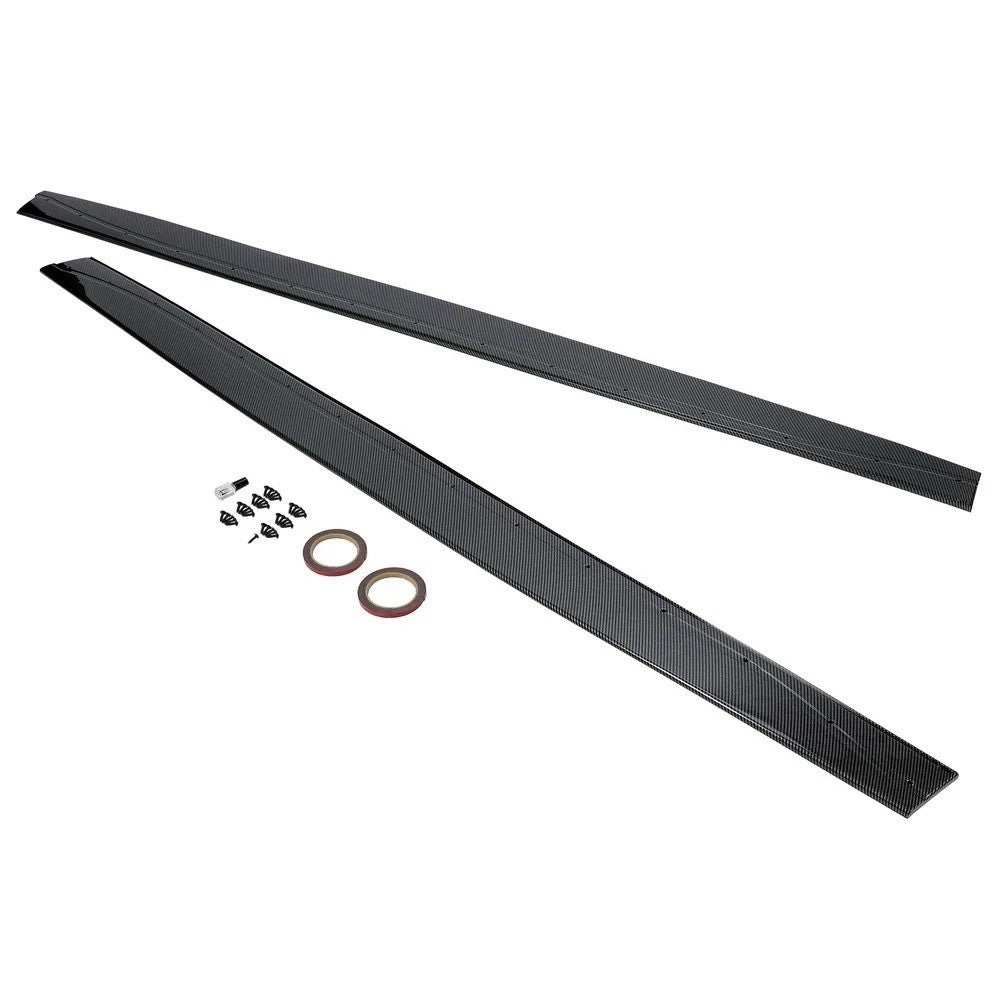 Side Skirt Extension Rocker Panel Carbon Fiber MP Style For BMW F82 F83 M4 15-20