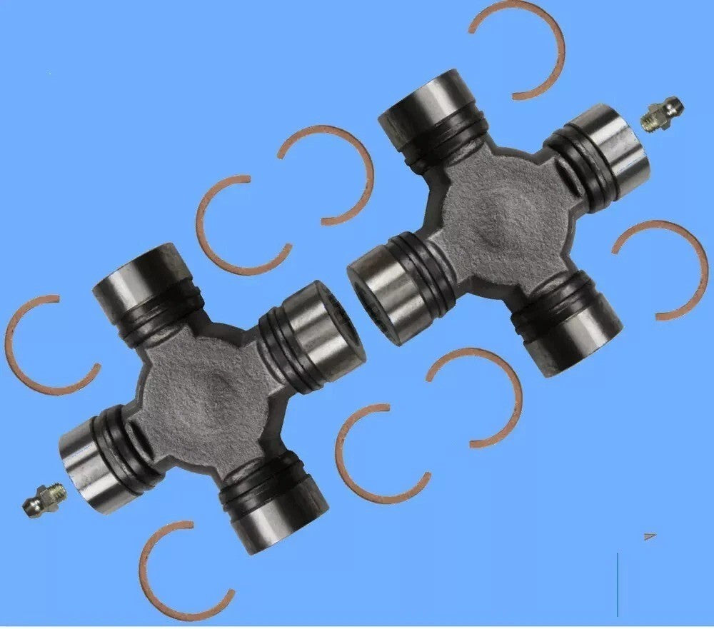 2 Premium Driveshaft Universal Joint Front Rear Moog 534G Greasable
