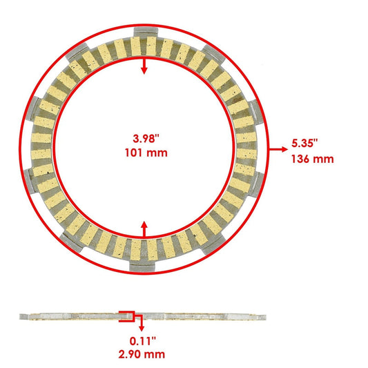 Clutch Friction Plates And Gasket for Honda TRX300FW Fourtrax 300 4X4 1988-1997