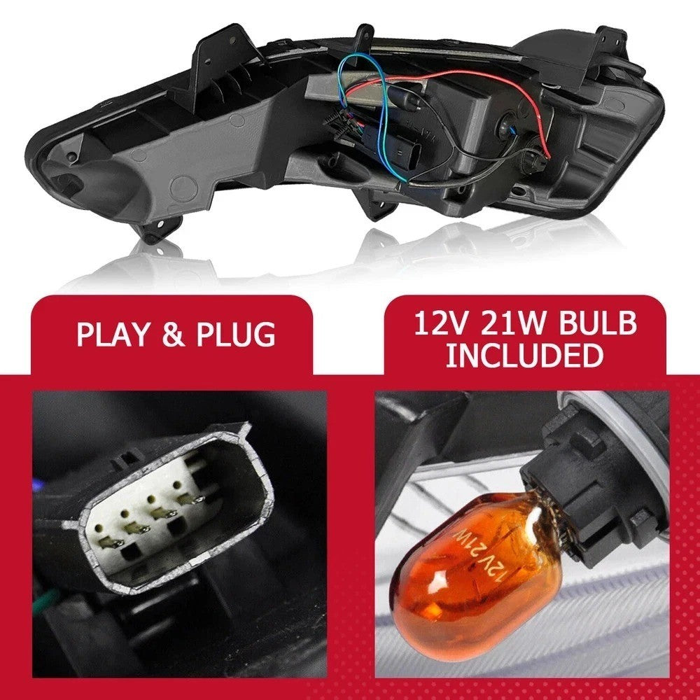 For 19-23 22 Chevy Malibu Fog Light Signal Light w/LED DRL Lamp Passenger Side