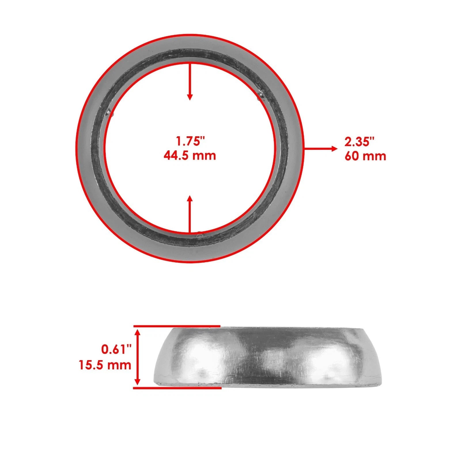 Exhaust Muffler Silencers Pipe Gasket Kit for Can-Am Commander 1000 2014 - 2015