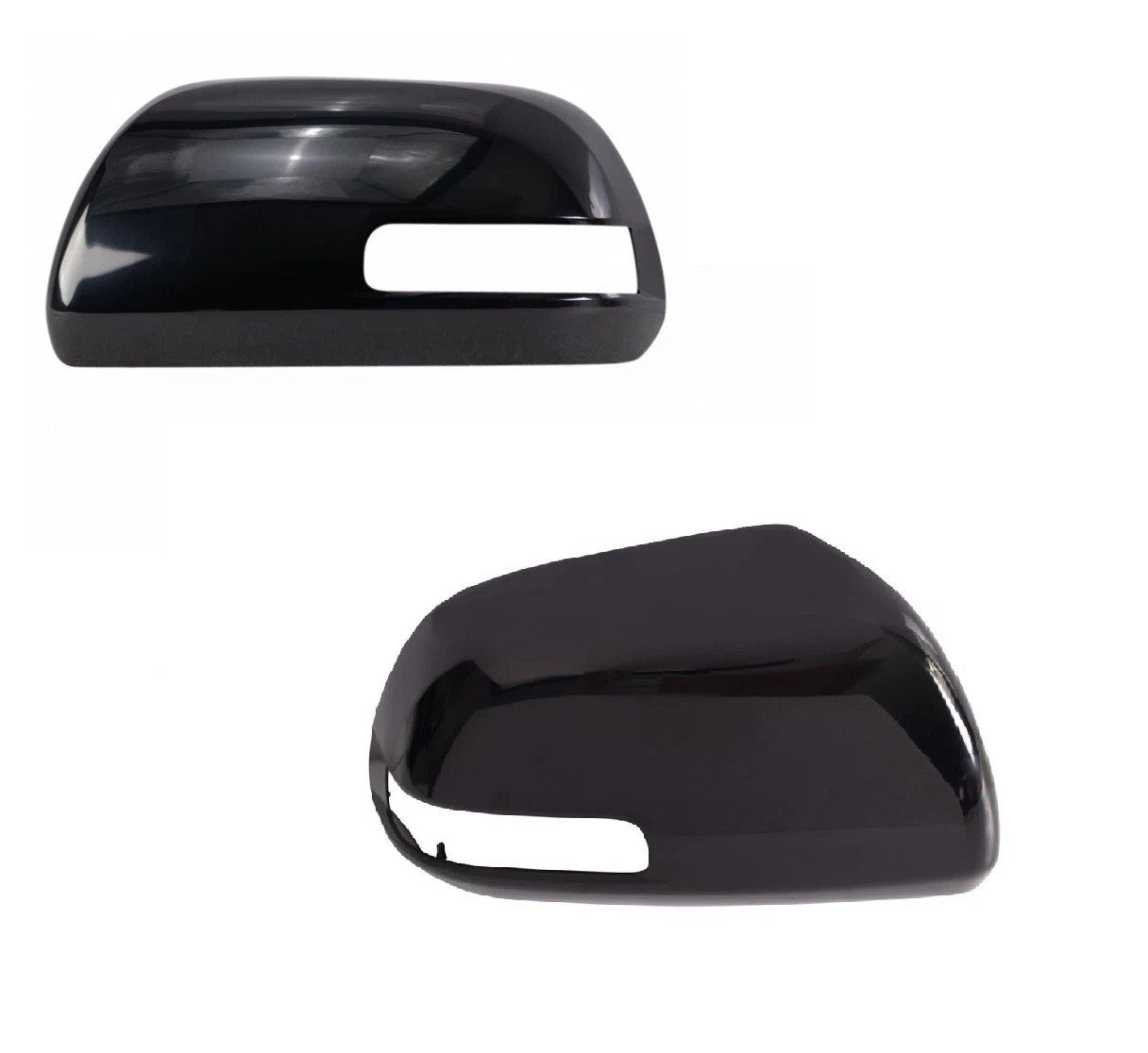 Mirror Caps Black Set Fits 2010-2013 Toyota 4Runner with Turn Signal