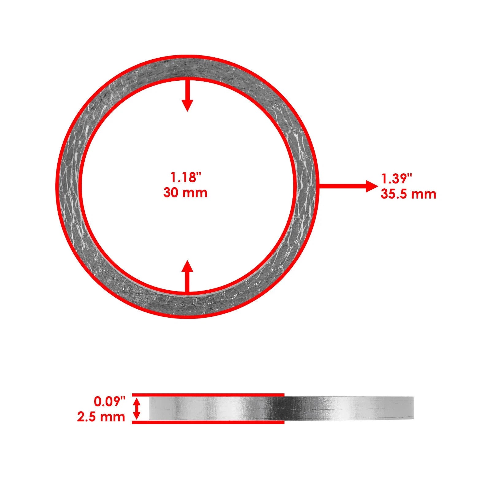 2 Exhaust Pipe Gasket for Can-Am Bombardier DS650 Baja X 2000-2007 / 707600069