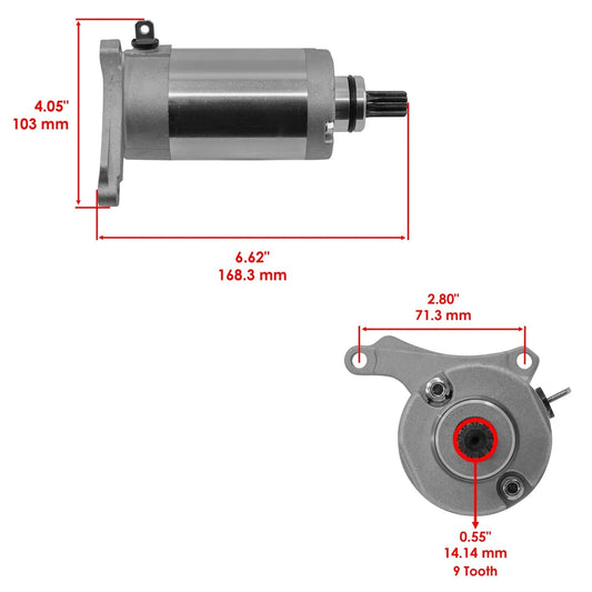 Caltric Starter For Yamaha TTR225 1999-2004 CCW 12 V