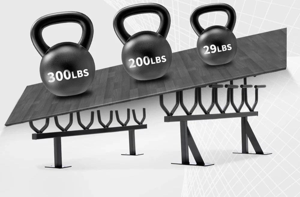 HECASA 6 Gun Rack Vertical For Carbine Hanger Shotgun Hook Wall Mount Display