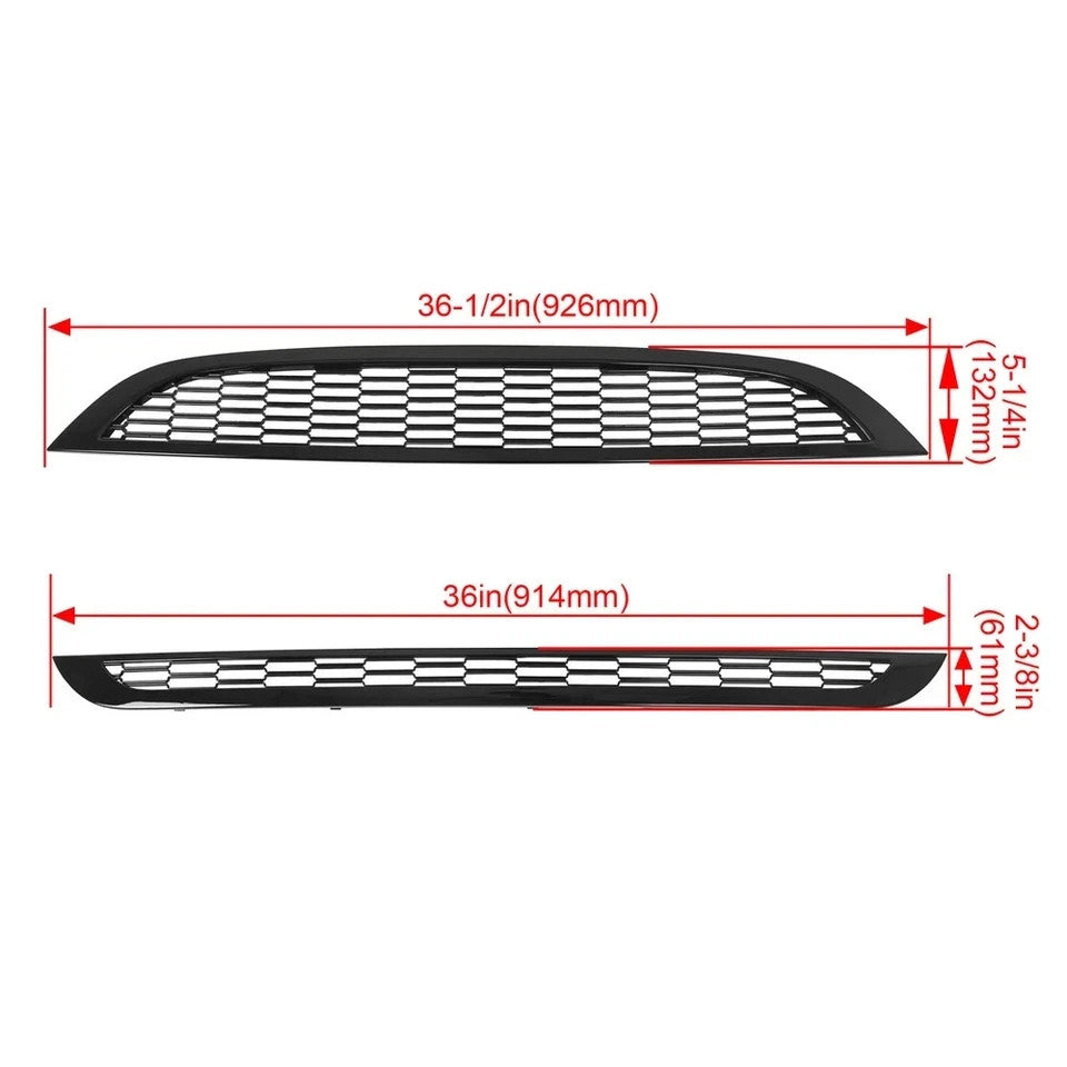 For Mini Cooper R50 R52 R53 2002-2006 Honeycomb Front Upper Lower Grille Mesh