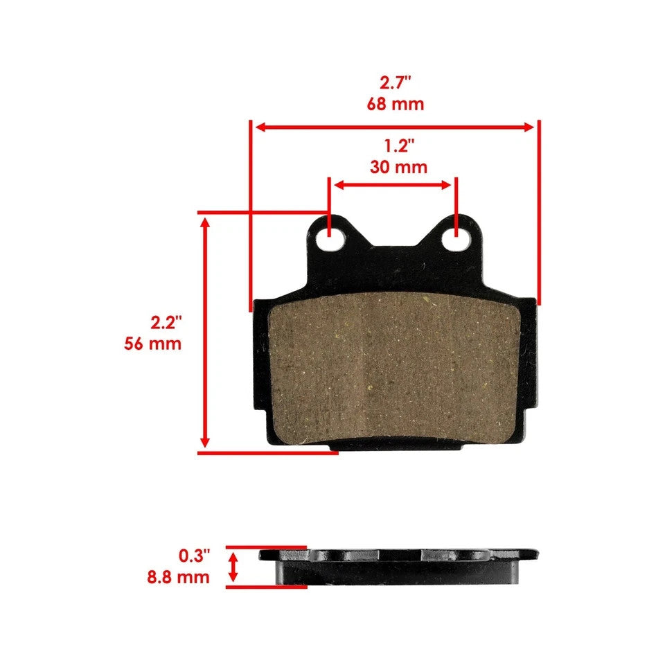 Front and Rear Brake Pads for Yamaha XJ600 XJ600S Diversion Seca II 1992-1998