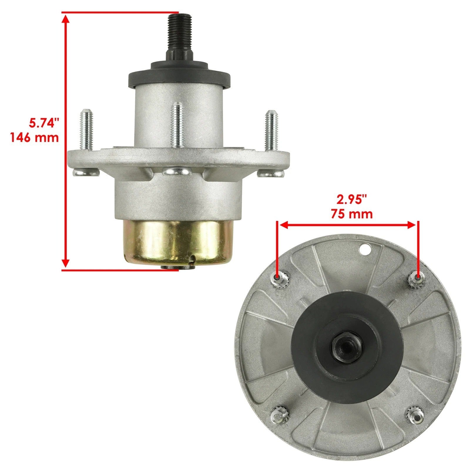 Caltric Spindle Assembly for John Deere X330 X350 X354 X370 42" 48" AM144608
