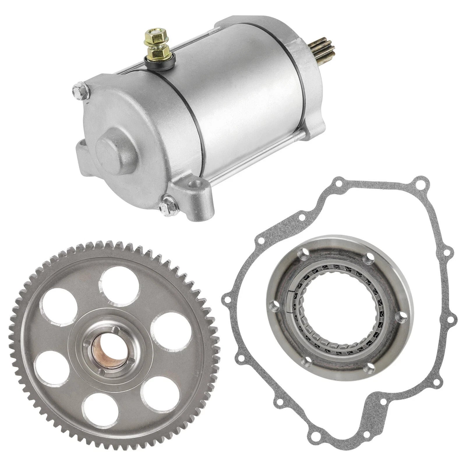 Starter & Starter Clutch & Gear Idler for Yamaha Rhino 660 YXR660 2004-2007
