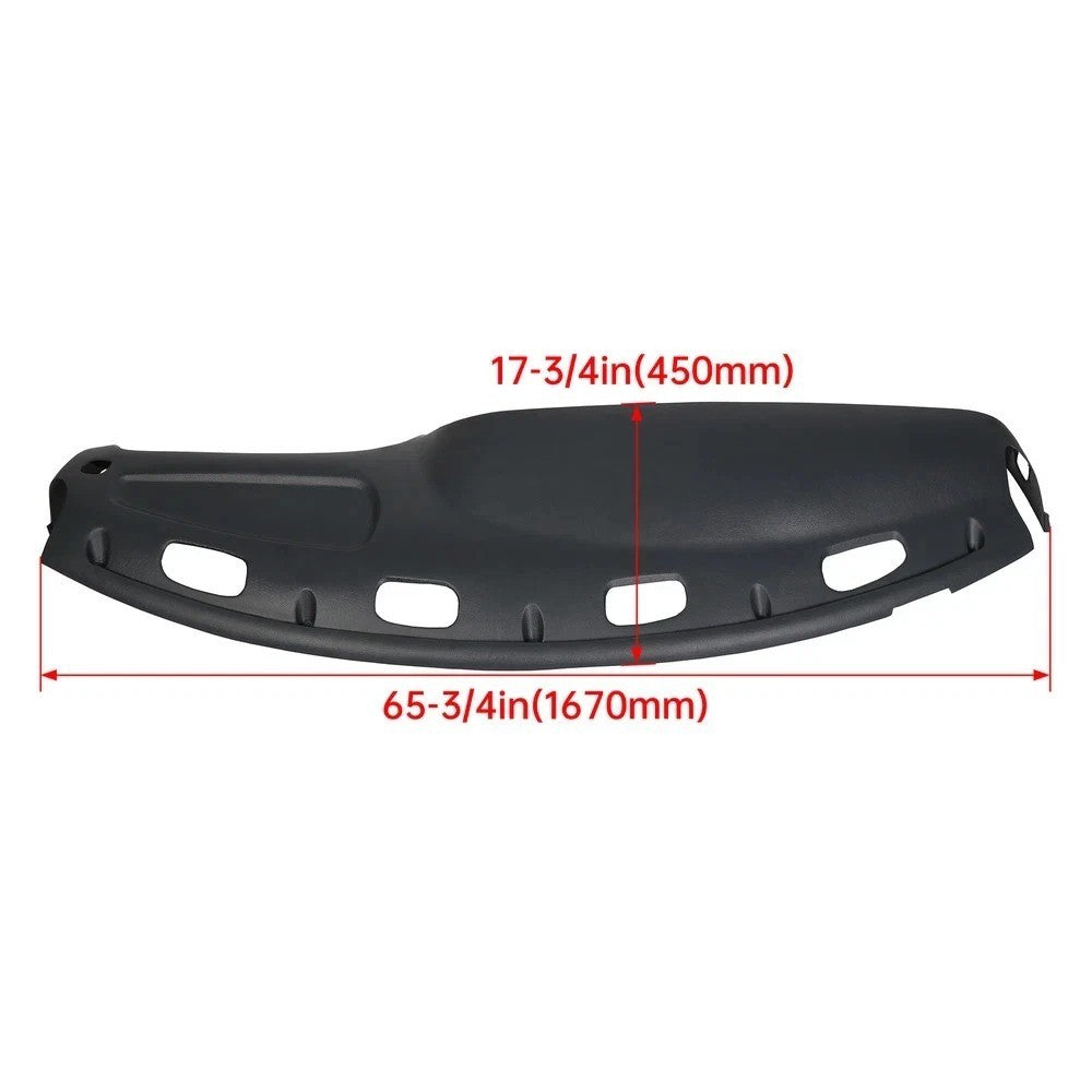 Grey Dash Cover For Dodge Ram 1500 2500 3500 98-02 Molded Dashboard Overlay Cap