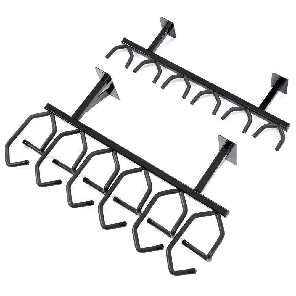 HECASA 6 Gun Rack Vertical For Carbine Hanger Shotgun Hook Wall Mount Display