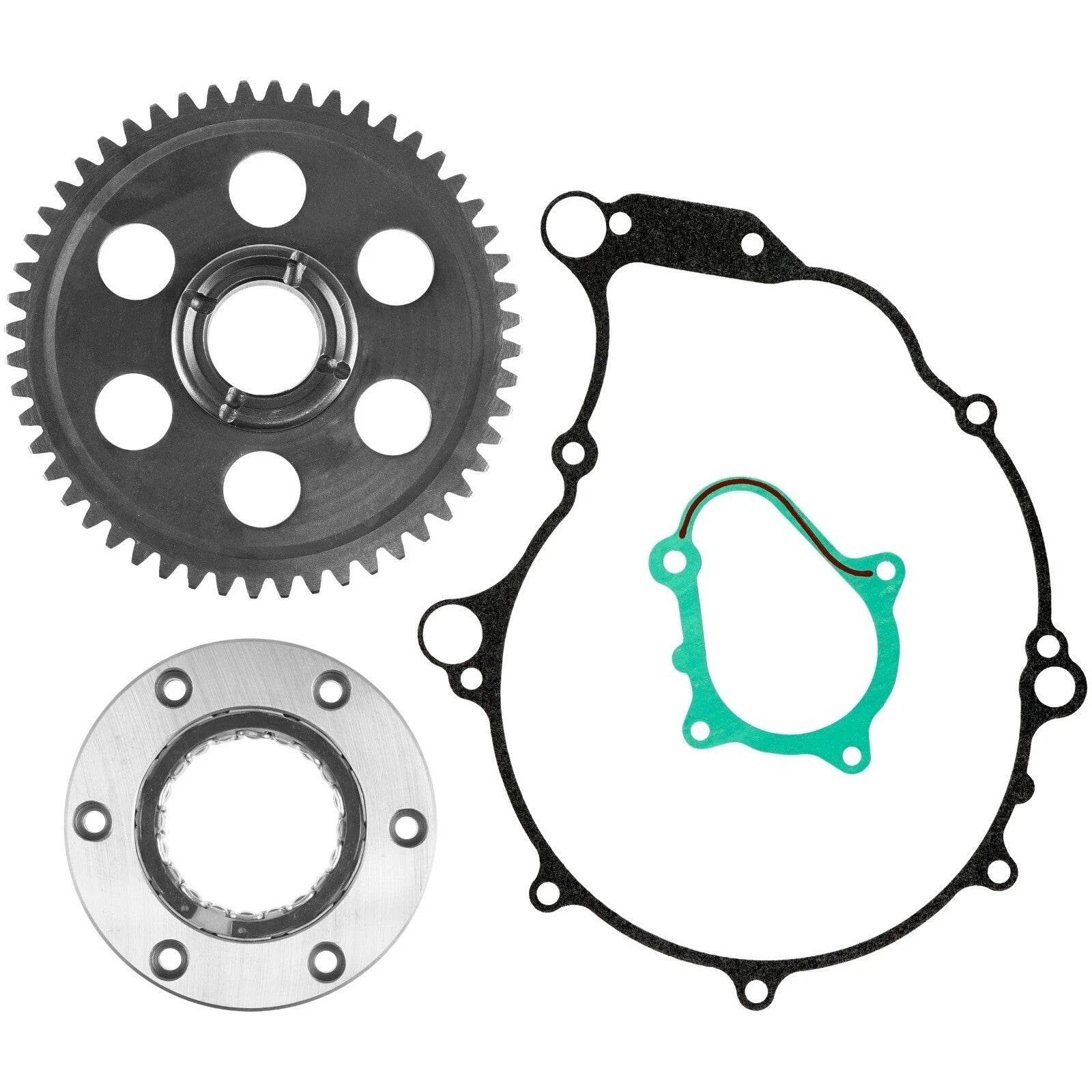 Starter Clutch & Gear Idler W/ Gaskets For Yamaha YFM660R Raptor 660R 2001-2003