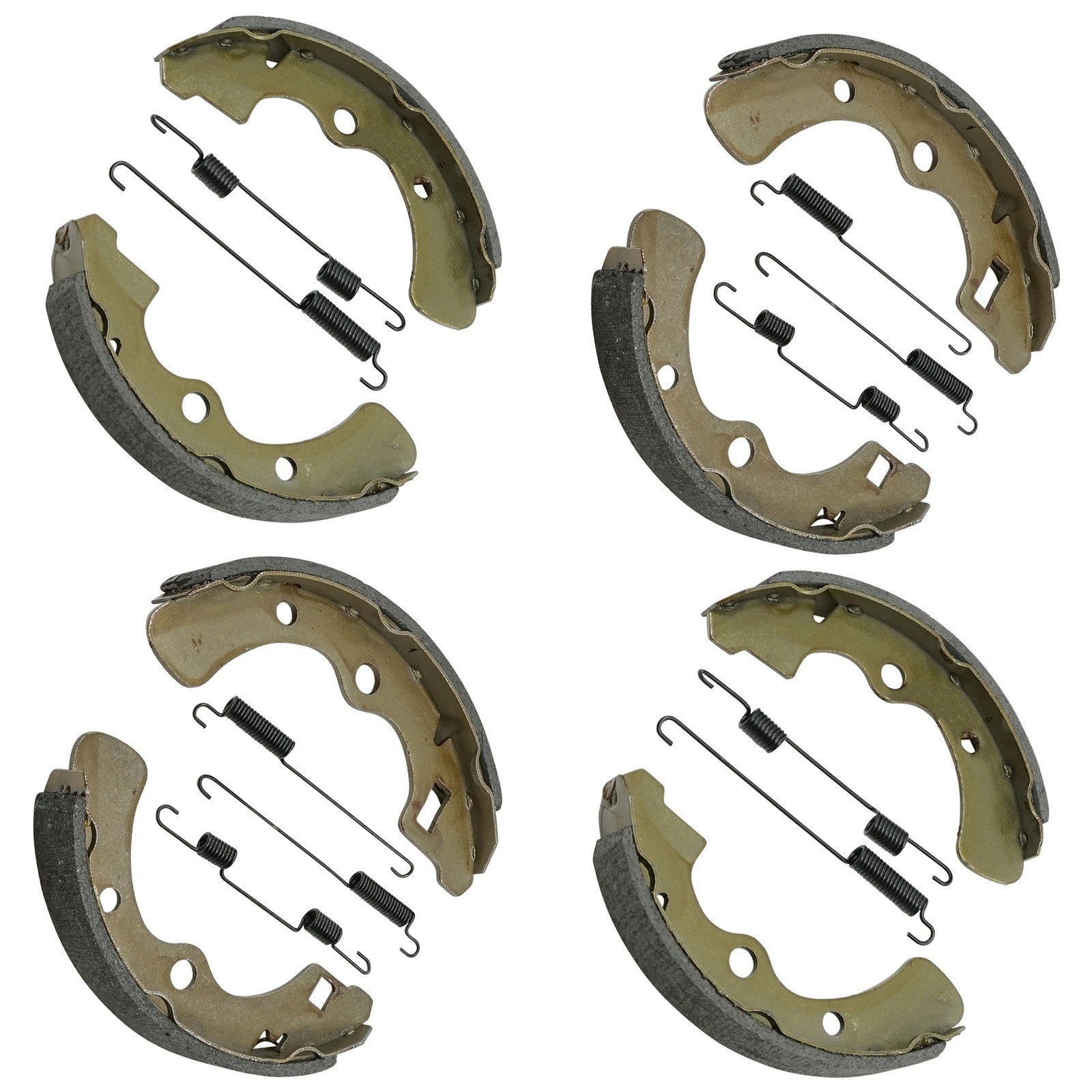 2 Front Rear Brake Shoes for Kawasaki Mule 3010 KAF620 1993 2001 2002 2003-2008