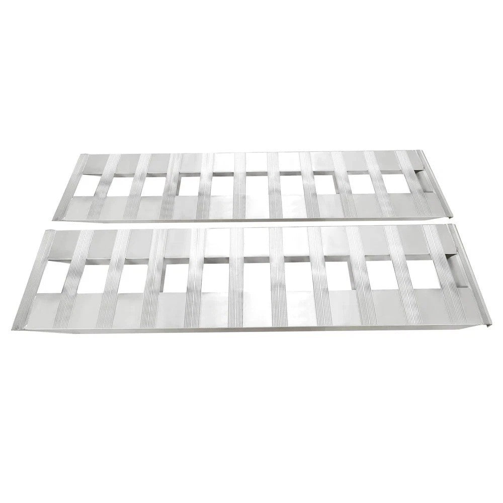 HECASA 1 Pair 60'' x 15" Aluminum Hook end Ramps 6800LBS For Car Trailer Truck