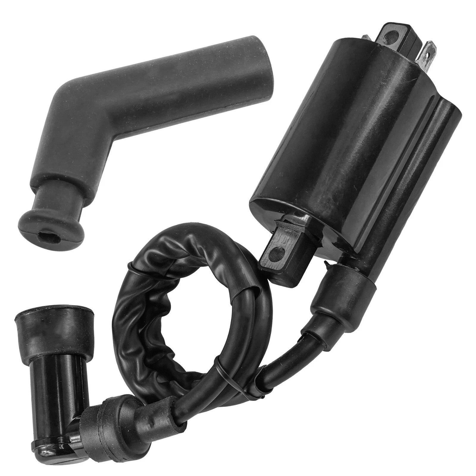 Caltric Ignition Coil w/ Spark Plug Cap For Yamaha Raptor 700 YFM700 2006-2018