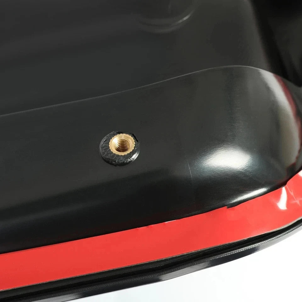 HECASA For 2015-2021 Subaru WRX STI Black Air Flow Hood Scoop Bonnet Vent NEW