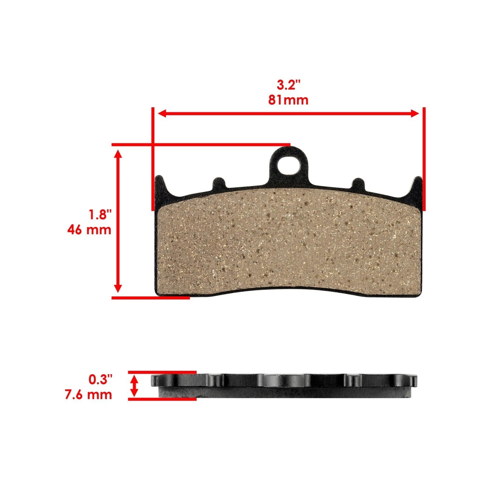Caltric Front Rear Brake Pads for BMW 34117690170 / 34212335465, 34 21 2 335 465