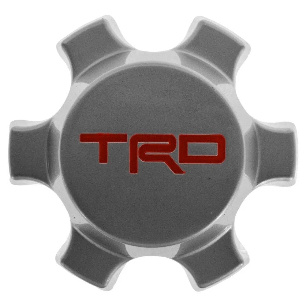 OEM TRD Alloy Wheel Center Hub Cap Silver Finish for Toyota Tacoma FJ Cruiser