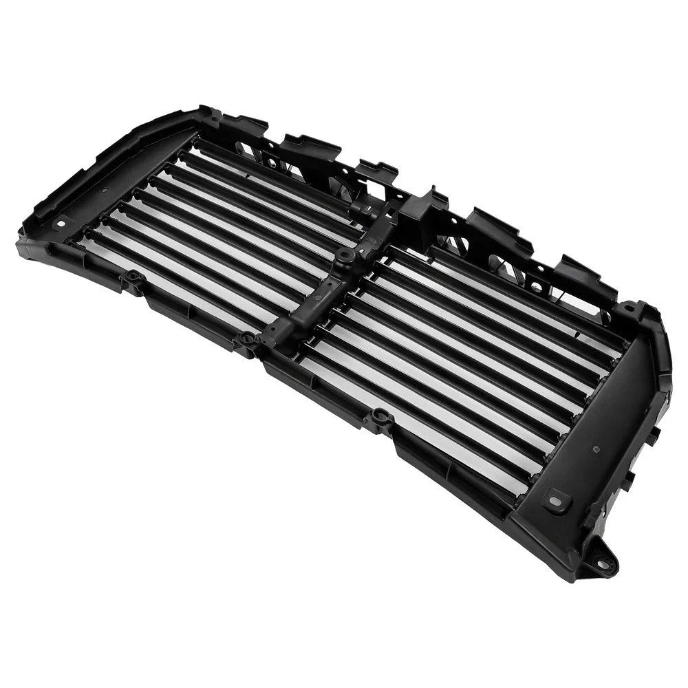 Front Upper Radiator Grille Air Shutter Assembly Black For Ford F-150 2015-2017