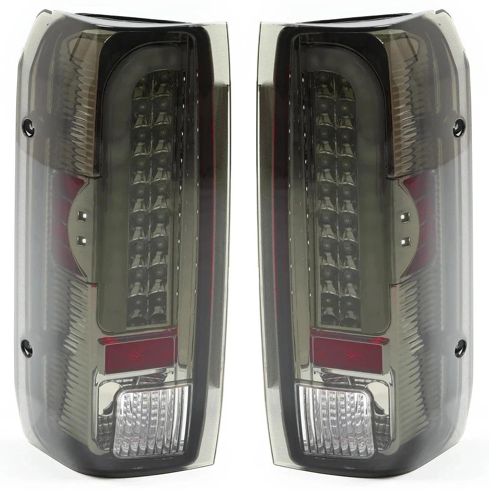 LED Left & Right Brake Tail Lights Lamps Smoked For 90-97 Ford F150 F250 F350