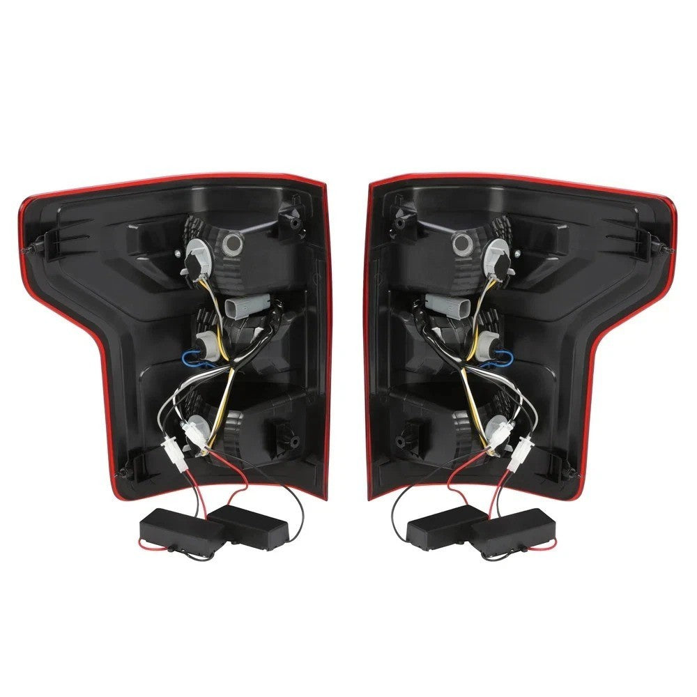 LED Tail Lights For Ford F-150 F150 Pickup XL XLT 2018-2020 Brake Lamps w/Bulb