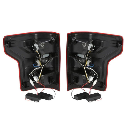 LED Tail Lights For Ford F-150 F150 Pickup XL XLT 2018-2020 Brake Lamps w/Bulb
