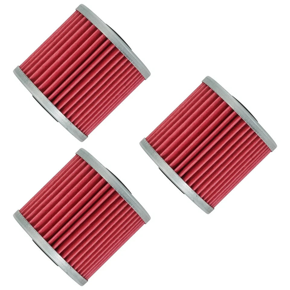 3 Pack Oil Filter for Kawasaki KLR650 KLR-650 KLR 650 1987-2018 16099-004