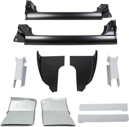 For Chevy & GMC C/K Pickup 73-87 Rocker Panel Cab Corner & Floor Pan & Mount Set