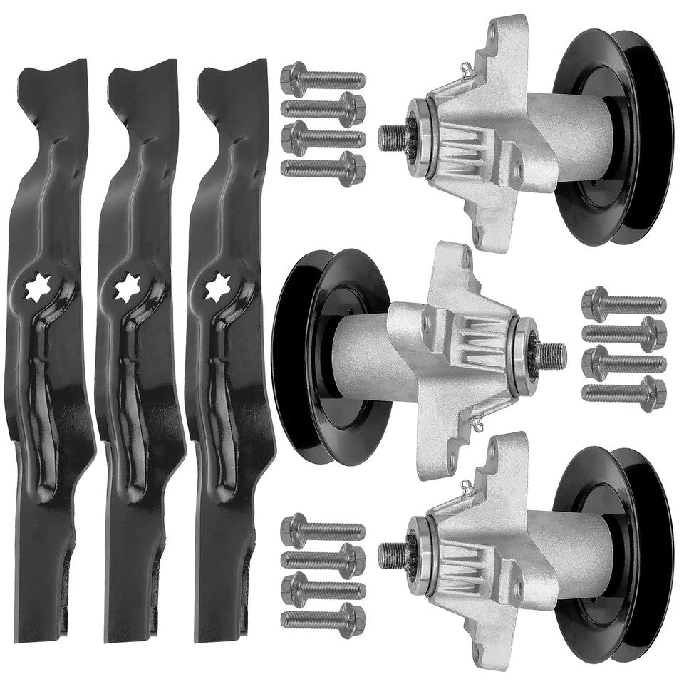Spindle & Blade for White Outdoor ZT-50 ZT-5000 ZT-22 Q626 618-04126 50" 3x