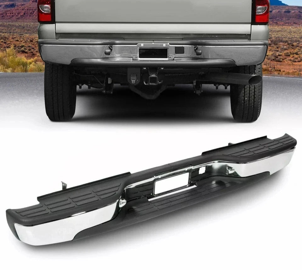 Chrome Rear Step Bumper Chevy Silverado 2500 HD 3500 For 1999-2007 Complete