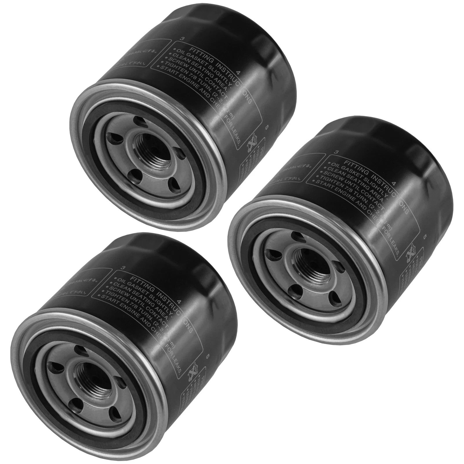 3 Pack Oil Filter Kawasaki EN450 En-450 454Ltd KAF450 Mule KVF750 Brute Force