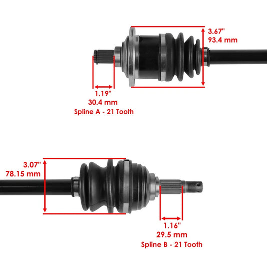 Rear Right Complete CV Joint Axle for Arctic Cat 400 2X4 4X4 2002 2003 2004