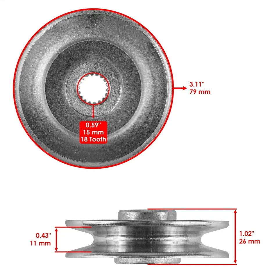 Transmission Pulley For John Deere E110 E120 E130 E140 E160 E170 E180 MIU800221