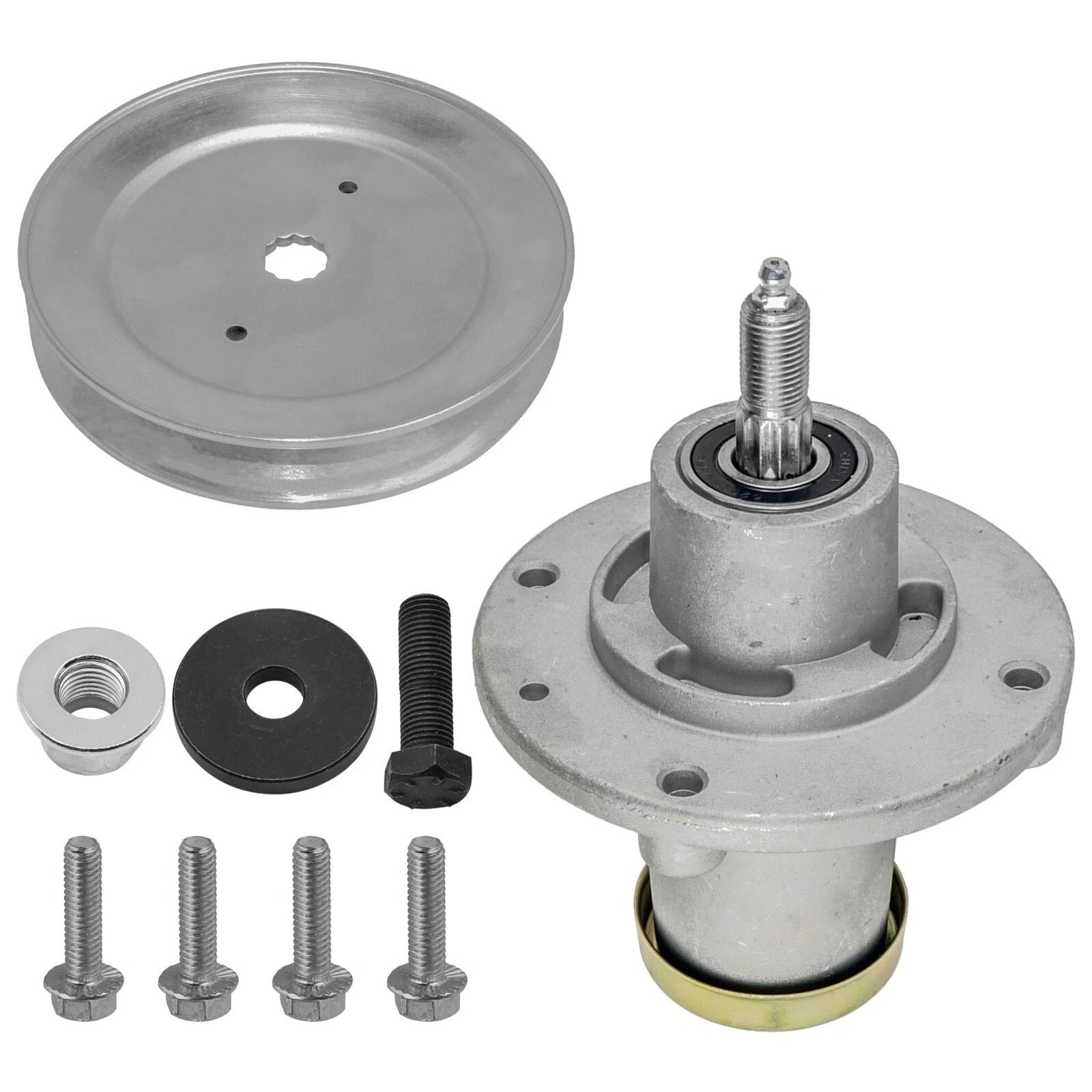 Caltric 618-06981 918-069 532112171 Spindle & Pulley For Husqvarna Dixon 48" 52"